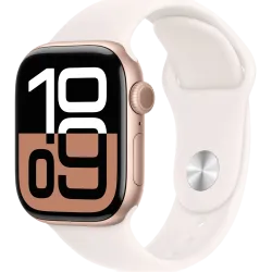Apple Watch 10 42mm Sport Band (Золото/Розовый)