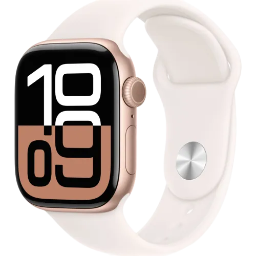 Apple Watch 10 42mm Sport Band (Золото/Розовый)
