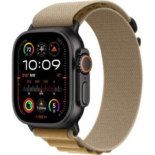 Apple Watch Ultra 2 2024 Black 49мм Alpine Loop (Коричневый)
