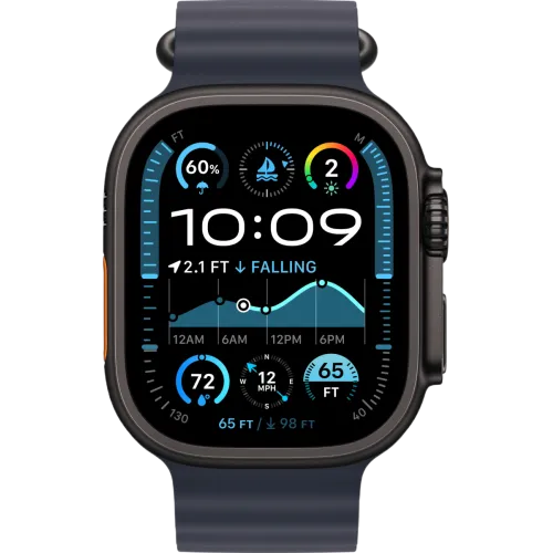 Apple Watch Ultra 2 2024 49mm Black Ocean Band (Синий)