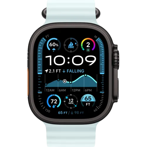 Apple Watch Ultra 2 2024 49mm Black Ocean Band (Голубой)