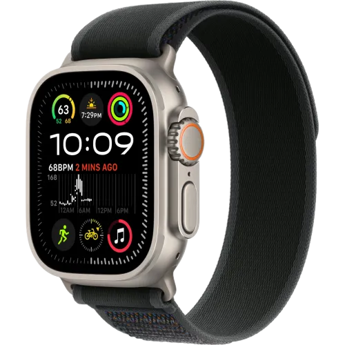 Apple Watch Ultra 2 2024 Natural 49мм Trail Loop (Черный)