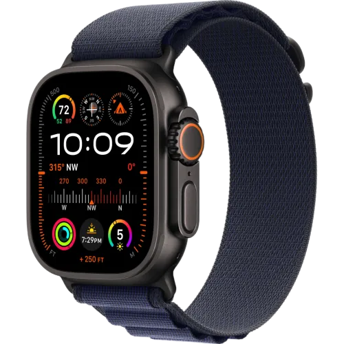 Apple Watch Ultra 2 2024 Black 49мм Alpine Loop (Синий)