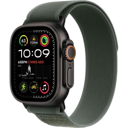 Apple Watch Ultra 2 2024 Black 49мм Trail Loop (Зеленый)