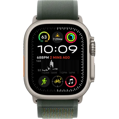Apple Watch Ultra 2 2024 Natural 49мм Trail Loop (Зеленый)