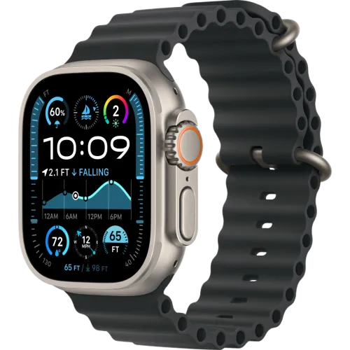 Apple Watch Ultra 2 2024 49mm Natural Ocean Band (Черный)