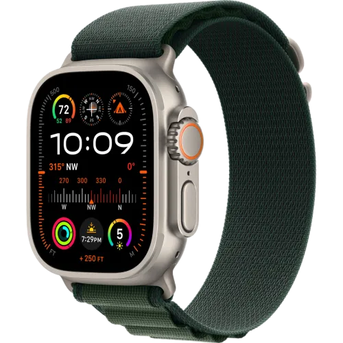 Apple Watch Ultra 2 2024 Natural 49мм Alpine Loop (Зеленый)