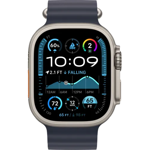 Apple Watch Ultra 2 2024 49mm Natural Ocean Band (Синий)
